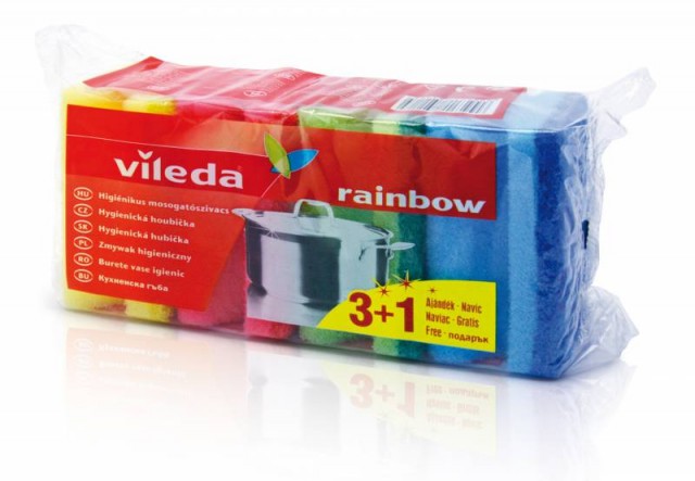 Vileda Style houbička s chráničem nehtů 3+1 ks